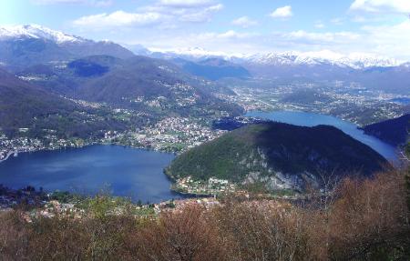 Lago Ceresio visto dalle trincee